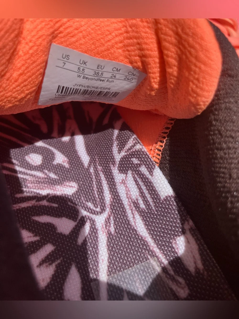 Lululemon Women's BeyondFeel Running Shoes - Size 7, Orange & Black